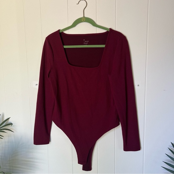 a new day Burgundy Long Sleeve Shirt - Picture 1 of 4